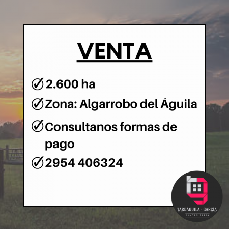 Foto Campo en Venta en Algarrobo Del Aguila, La Pampa - pix93349424 - BienesOnLine